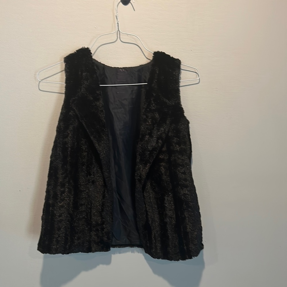 Faded Glory faux fur vest